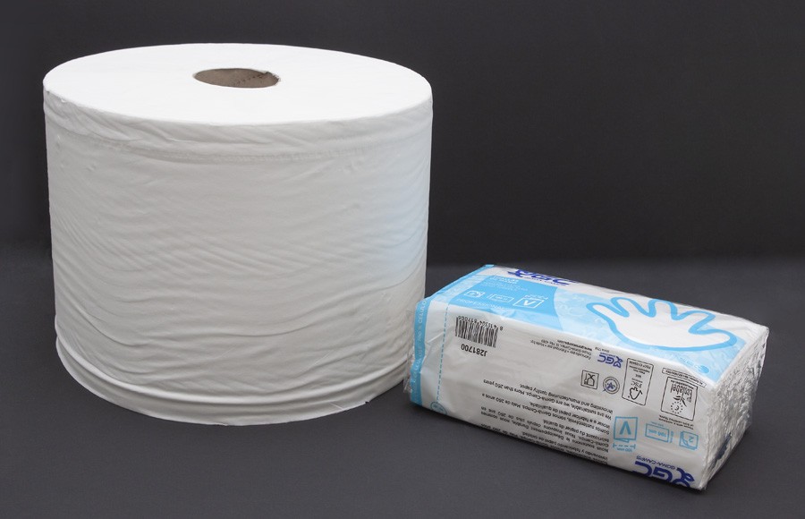 foto BOBINAS Y TOALLAS DE PAPEL
