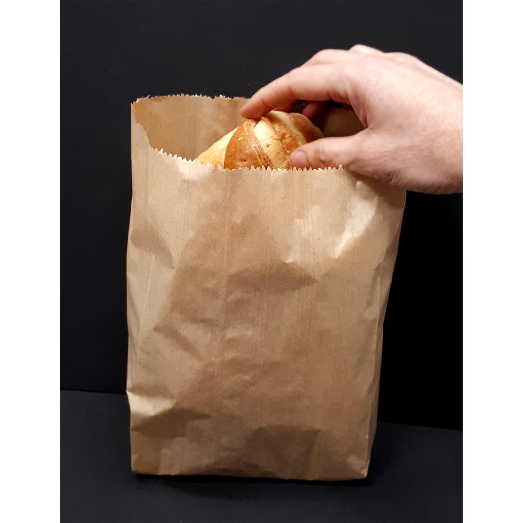 BOLSA BOLLERIA PEQUEÑA 12+6X20 CM KRAFT 1000 UDS