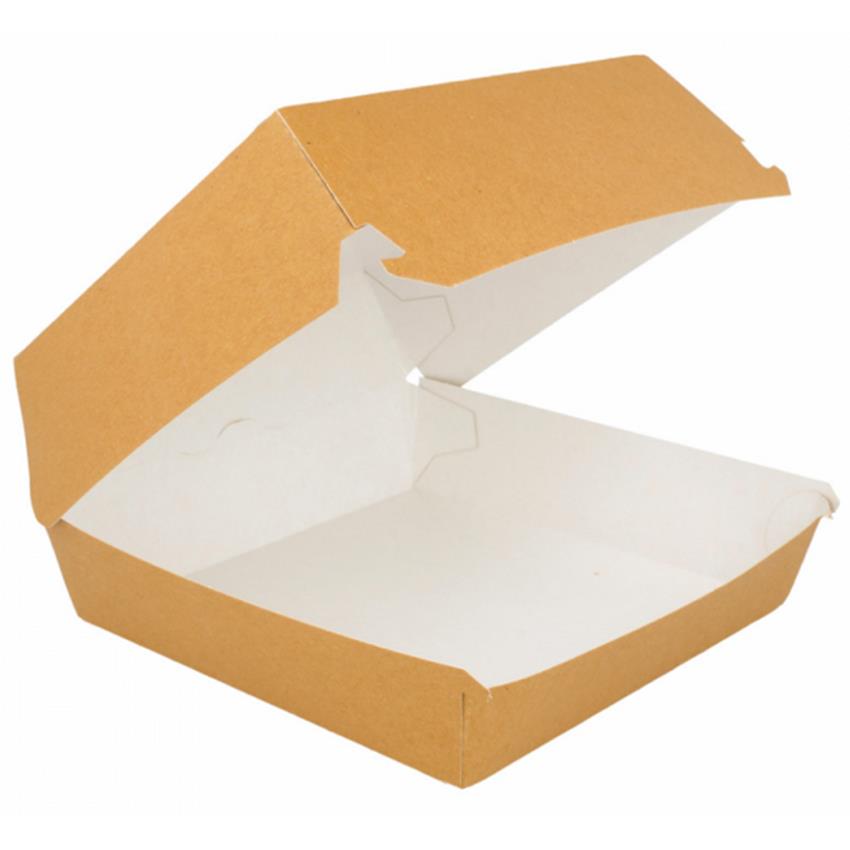 ENVASE CARTON HAMBURGUESA 17X17X8 CM 50 UDS