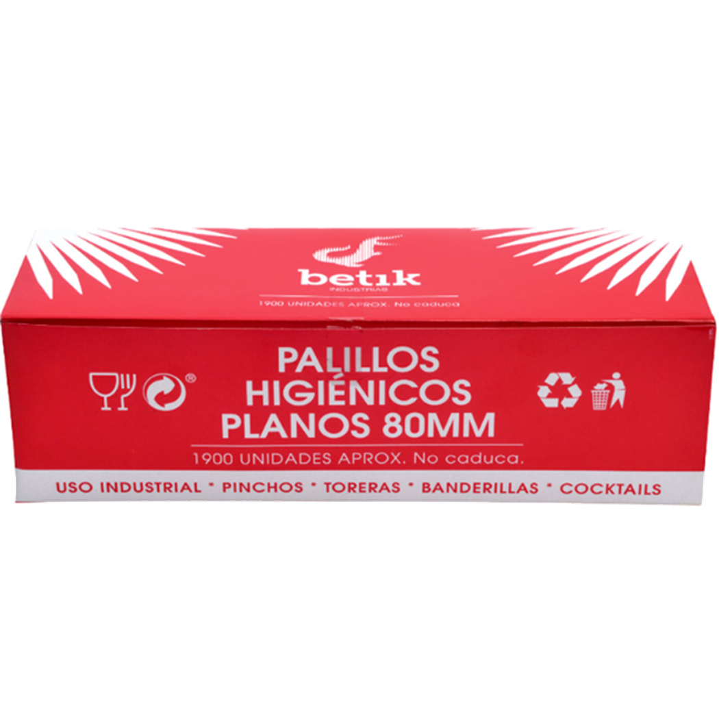 PALILLO BROCHETAS PLANO LARGO 8.0 CM 1900 UDS