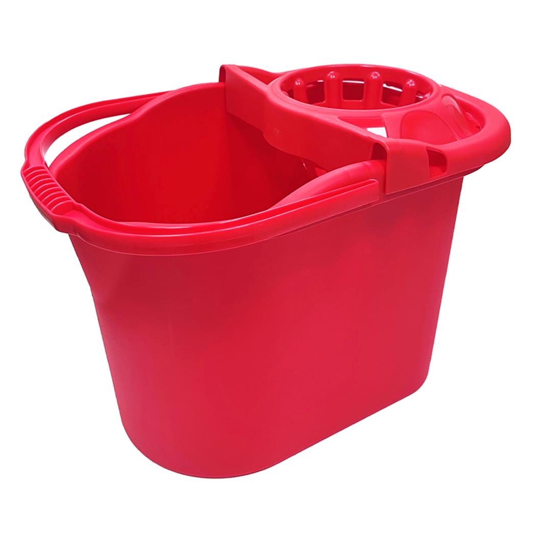 CUBO FREGONA 16 LT RECTANGULAR ROJO 1 UD