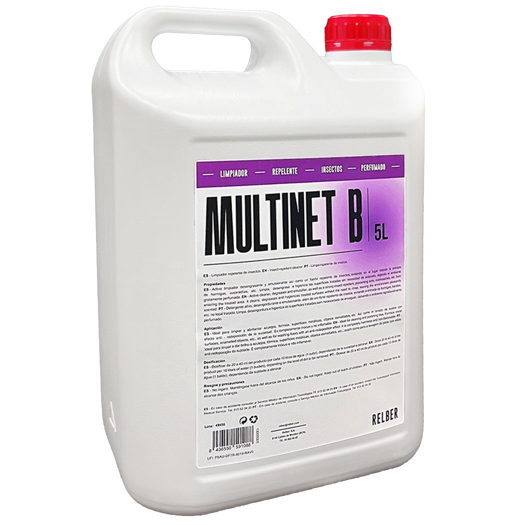 LIMPIADOR NEUTRO REPELENTE INSECTOS MULTINET 5LT
