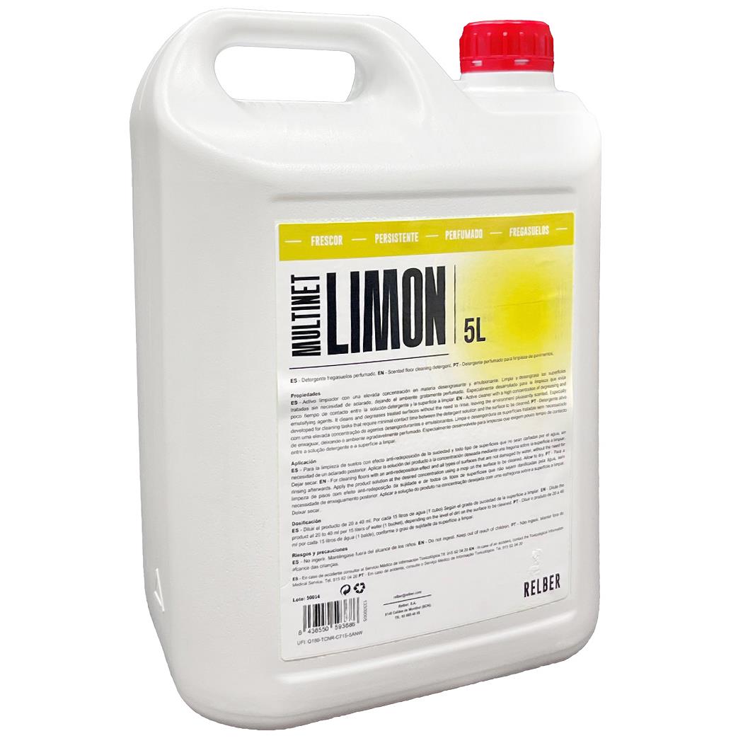 LIMPIADOR NEUTRO LIMON  MULTINET 5 LT