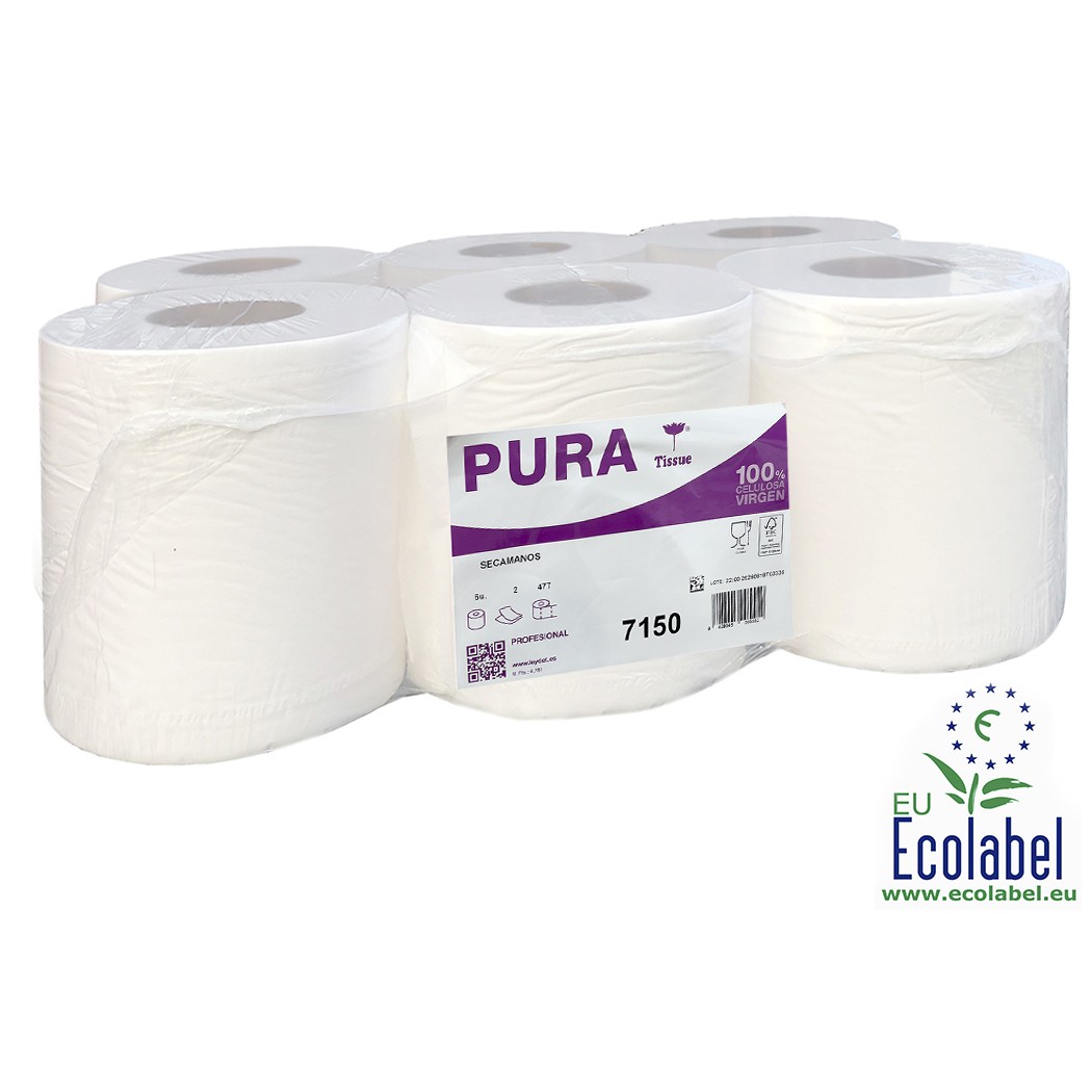 BOBINA 2C PASTA ADD PURA TISSUE 143 MT 6 UDS