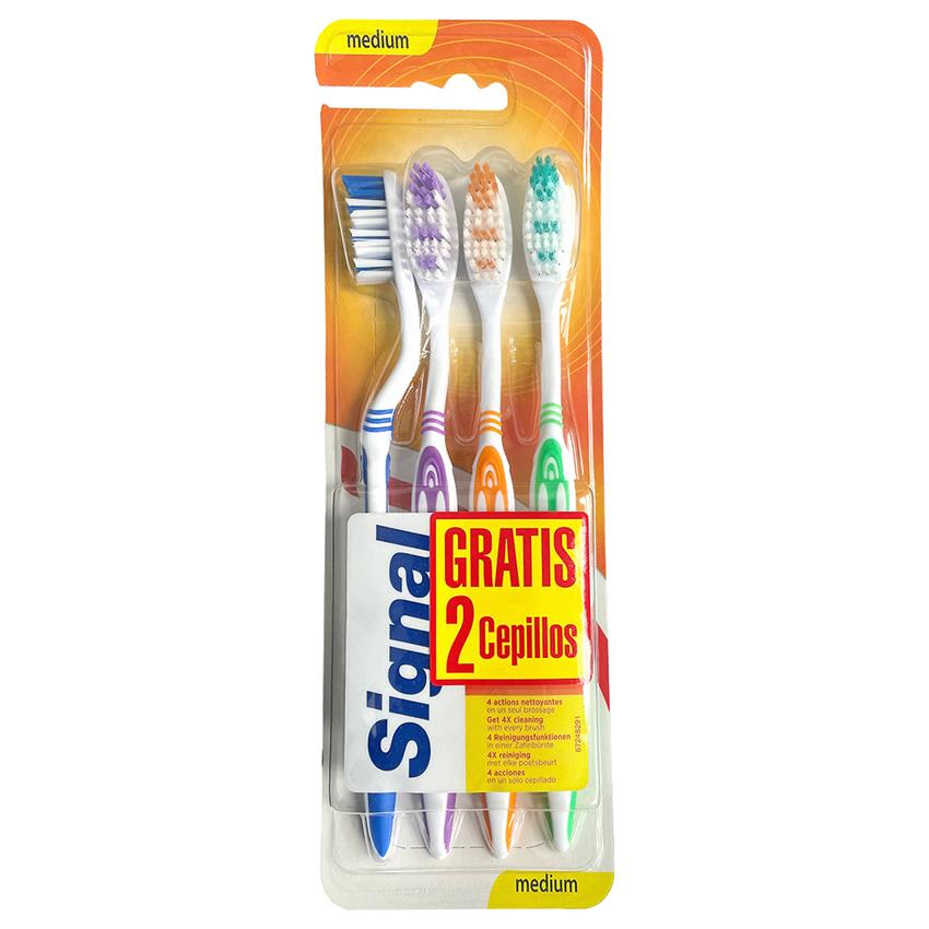 CEPILLO DIENTES MEDIO SIGNAL 2+2 UDS
