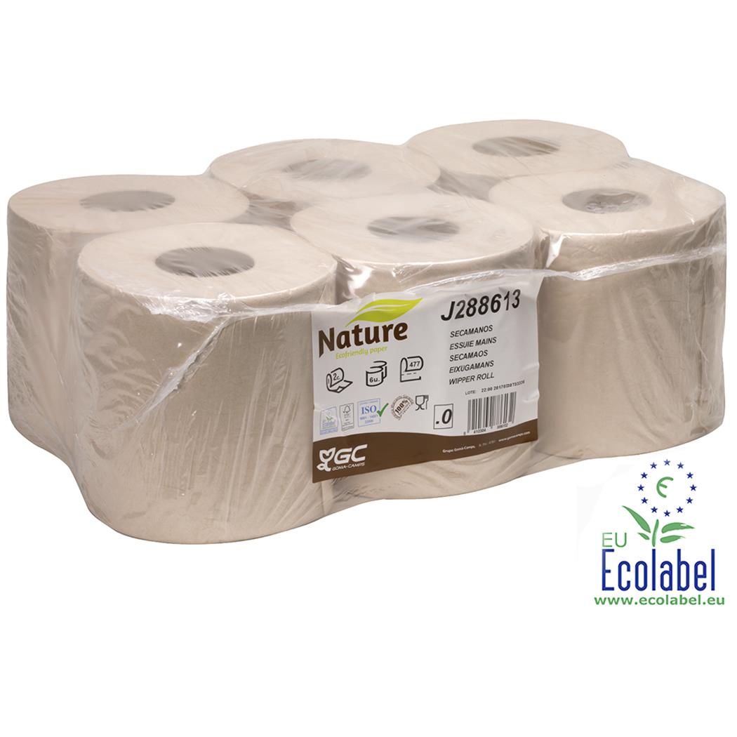 BOBINA 2C RECICLADA XTRASEC NATURE 143 MT 6 UDS
