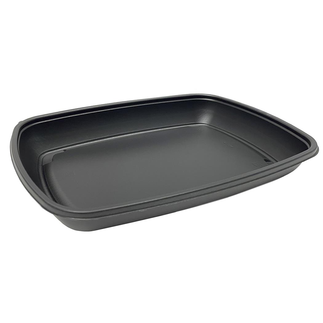 ENVASE PLASTICO MICRO 1350 ML S/T NEGRO 50 UDS
